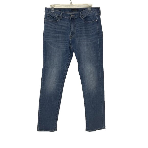 Men’s Lucky Brand Jeans Sz 36 X 32 (410 Athletic Slim) Lt. Wash Mid-rise - Picture 1 of 11